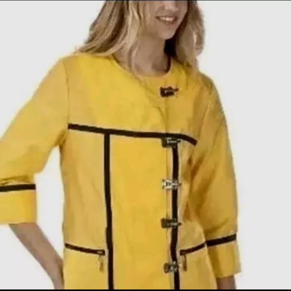 Zac Posen for Target Women's  Raincoat Jacket Yellow Coat Size XS